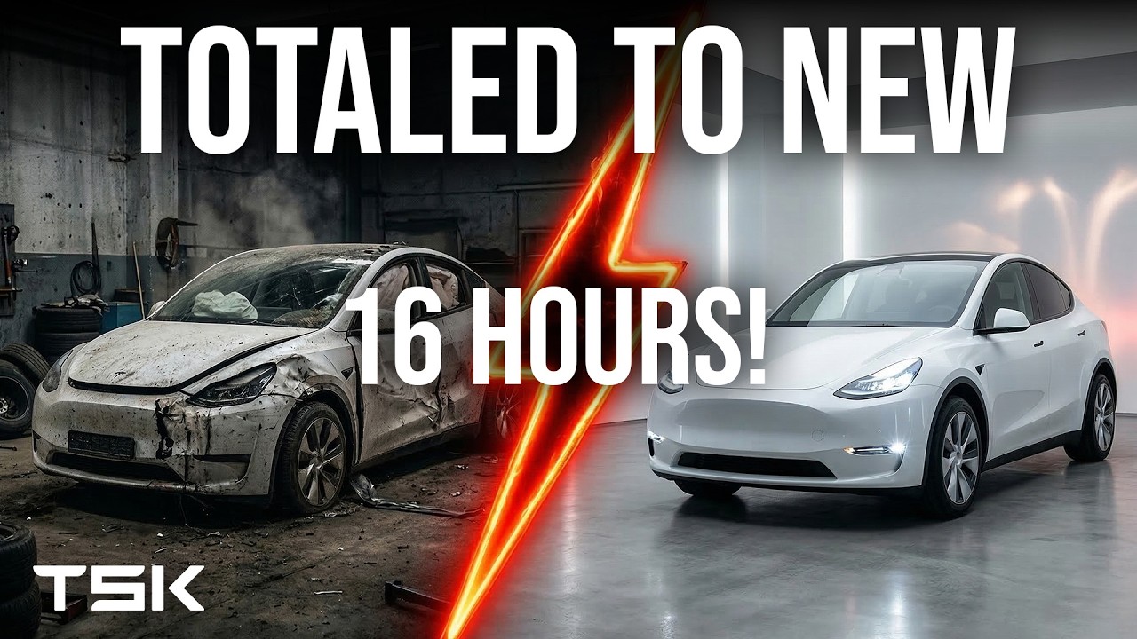 Fixing a Crashed Tesla in 24 Hours (Impossible Challenge)