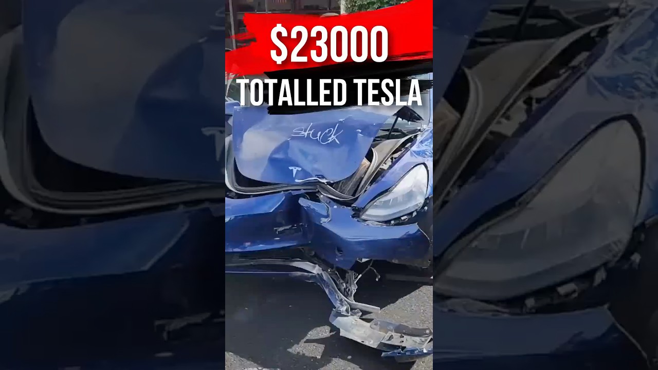 Rebuilding A Wrecked Tesla Bought At Auction